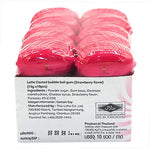 Lotte Fusen No Mi Strawberry Flavored Chewing Gum 15g pack, dry grocery snack, colorful packaging with strawberry images