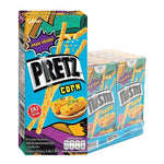 Pretz Corn snack package showing 10 packs of 22g each, crunchy pretzel sticks from PRETZ in dry grocery snack selection.