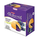 Dewberry Puff Cake Blueberry snack in 15g package, dry grocery confectionery with blueberry flavor and crispy texture.