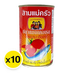 Three Lady Cooks Mackerel 155g cans stacked, canned dry grocery seafood product, branded package of fish for cooking or baking.