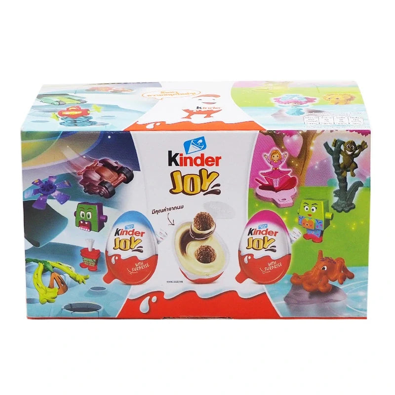 Kinder JOY chocolate snack 20g from KINDER JOY, featuring a colorful chocolate and creamy filling confectionery treat.