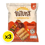 Sunbites Baked Multigrain BBQ Snacks in 50g packs, crispy multigrain snack with smoky barbecue flavor from SUNBITES.