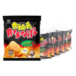 Karamucho Hot Chili Potato Chips, flat cut snack in 18g pack, crispy and spicy dry grocery snack from KARAMUCHO.