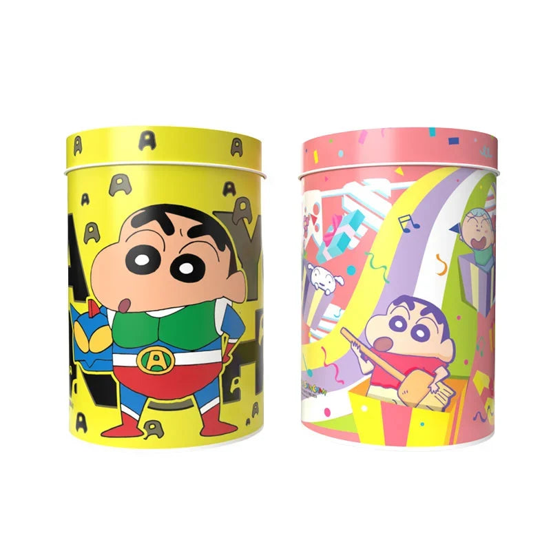 Crayon Shinchan gift set with two 67.5g snack and confectionery packs featuring colorful Shinchan character packaging.