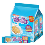 Fun-o Cookies Milk snack packet, 40.5g, in colorful packaging, offering a sweet, crispy confectionery treat.