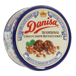 Danisa Traditional Choco Cashew Butter Cookies in 200g package, sweet snack with chocolate and cashew flavor, dry grocery confectionery
