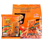 YUMYUM Seafood Pad Char instant noodles, dry grocery, 75g x5 packs with seafood flavor, in a colorful package.