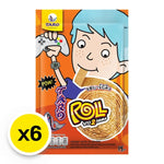 TARO Taro Roll Fish Snack BBQ Flavored, 13g x6 pack, Japanese dry grocery snack with fish and barbecue flavor.