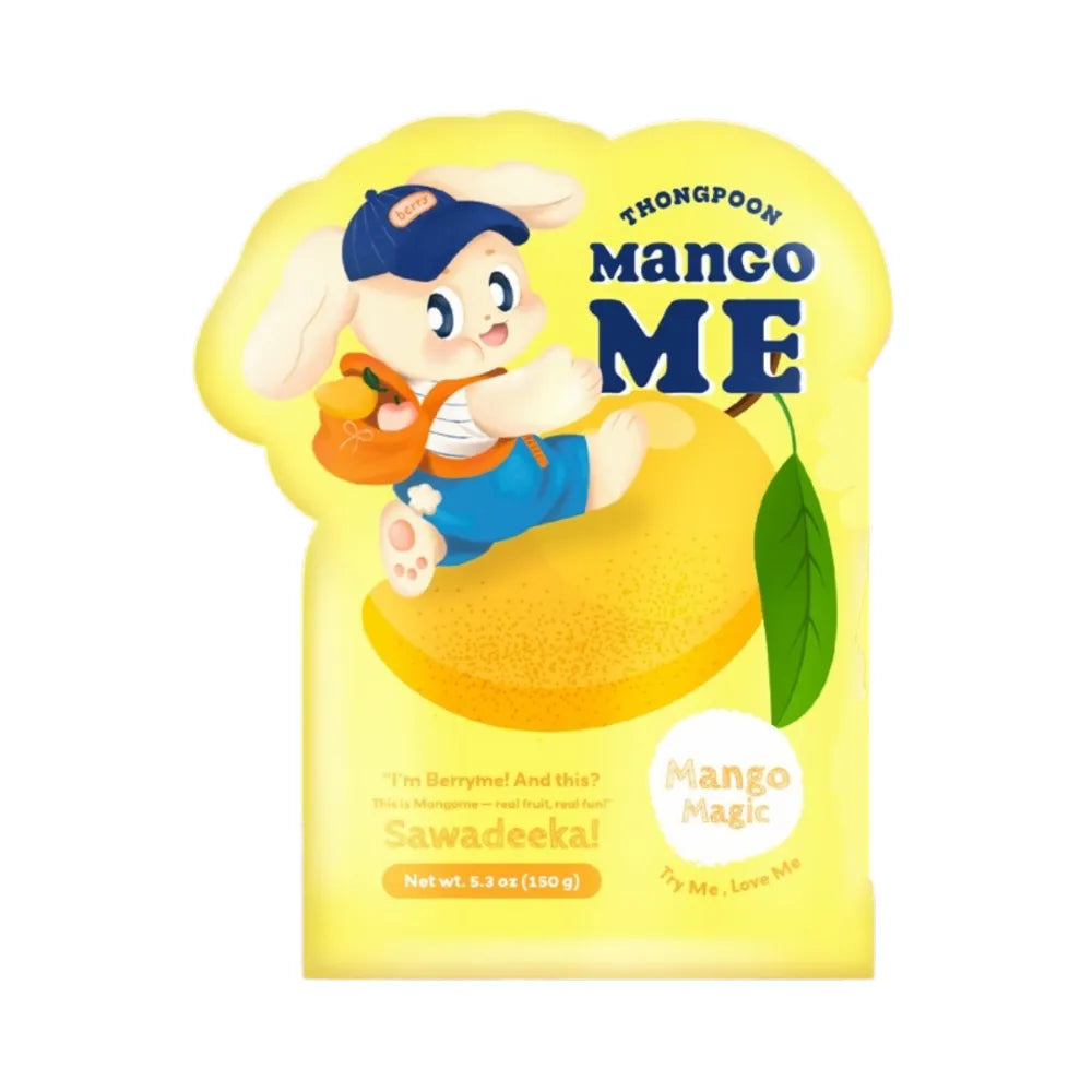 Thong Poon Gummy Jelly Snacks with real mango and berry flavors in 150g package, colorful and chewy confectionery treats.