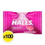 Halls Mixed Fruit dry grocery snack with assorted fruit-flavored candies in colorful packaging.
