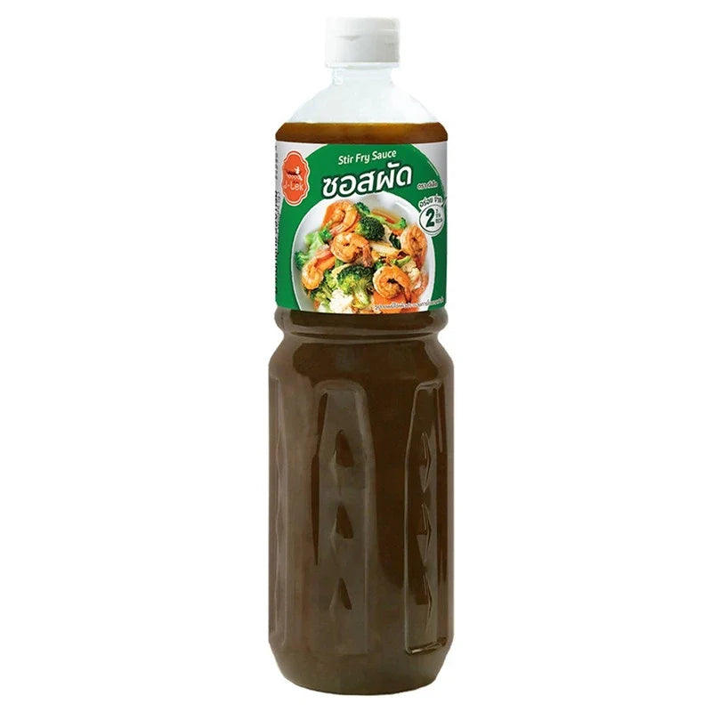 J-LEK Stir-fry Sauce 550g jar, dry grocery product with label showing spicy Asian-style stir-fry sauce