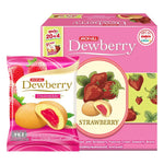 Dewberry Strawberry Cake 15g snack pack, 24 pieces, dry grocery confectionery with strawberry flavor, packaged in individual wrappers.