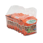 Greennut Crispy Green Peas Shrimp Flavor snack, 17g pack, showing crispy green peas with shrimp seasoning in a clear bag.