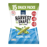 Calbee Harvest Snaps plant-based snack in 18g x15 pack, crispy dry grocery snack with a healthy, nutty flavor.