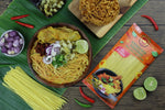 Dry grocery image of Rabbit Brand Khao SOI Noodles package, showcasing the traditional Thai noodle product with colorful packaging.