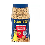 PLANTERS dry roasted unsalted peanuts in a 453g bag, shown in a multi-pack, perfect for snacks and healthy eating.