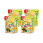 TROPICA KING Nam Dok Mai mango ready-to-blend packs, 230g x4, dry grocery product with fresh, ripe mango slices for smoothies or desserts.