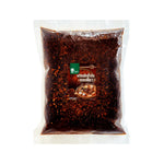 Tontawan Chili Stir-fried with Fragrant Oil 500g, dry grocery product showing spicy chili dish in a bowl with fragrant oil