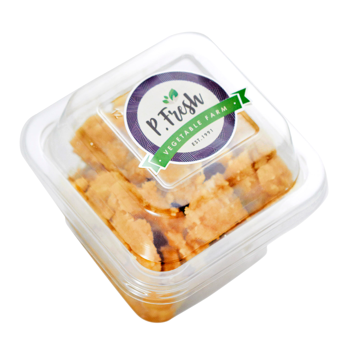 Pf Palm Sugar grocery product, showing a bag of palm sugar with textured brown crystals and the Pf brand label visible.