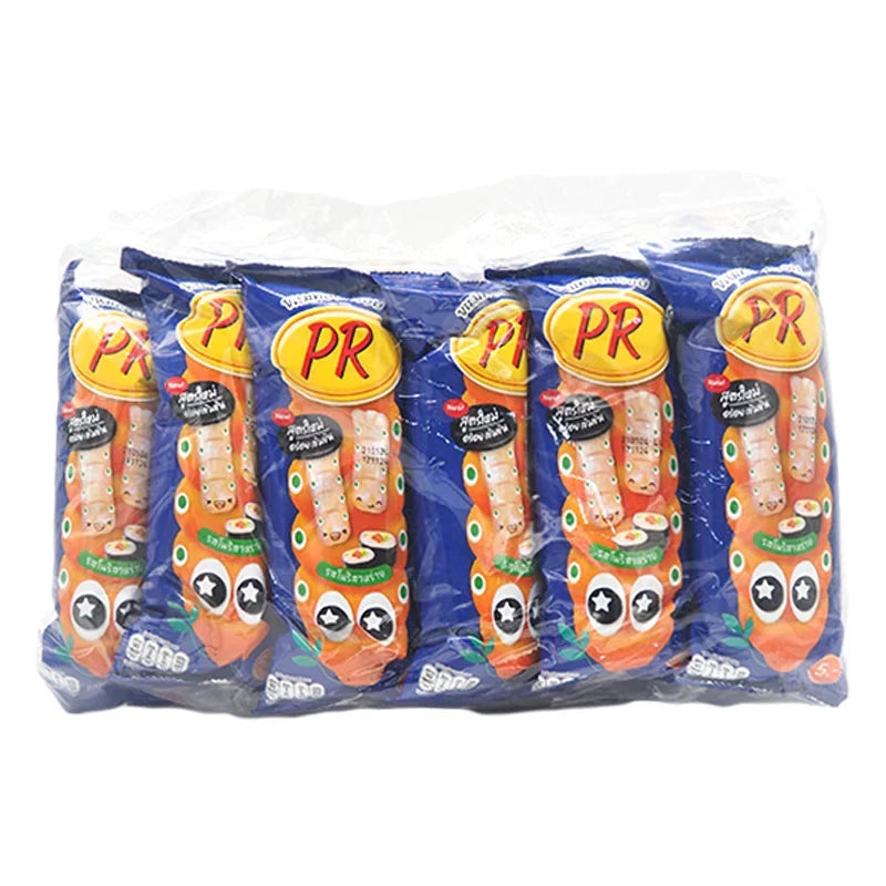 PR Extrude Nori-Seaweed snack pack, 18g x12, dried seaweed sheets for snacking or cooking, in colorful packaging.