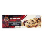 Walkers Oatflake and Cranberry Biscuits, Confectionery Snacks with oat flakes and dried cranberries, displayed on a plate.