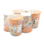 Mama Mama Cup Jok Chicken dry grocery snack, 45g x6 pack, featuring crispy chicken-flavored snack pieces in a colorful package.