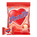 HARTBEAT Hartbeat Candy Rakam flavor dry snack, colorful confectionery in a clear package with vibrant candy pieces inside.
