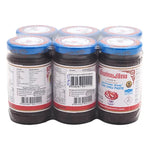 Maepranom Chili Paste 144g, packaged in a set of six jars, traditional Thai dry grocery product with red chili and spice ingredients.