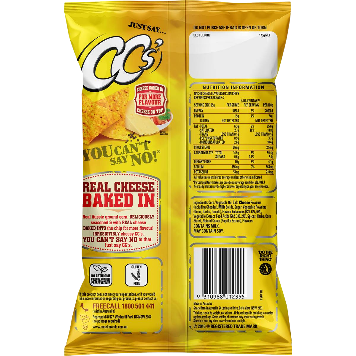 Cc's Nacho Cheese confectionery snacks in a colorful bag, showcasing cheesy snack pieces and vibrant packaging.