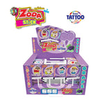 Zoda Lollipop Stick with Crayon Shin Chan grape-flavored confectionery, 50 sticks in a colorful snack package.