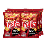 Tasto Crispy Potato Chips Devil Chilli with Emperor Chili, 42g snack bag, crispy spicy snack from Tasto's dry grocery snack collection.