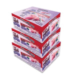 GRINNY Blueberry Coated Snack Filled with Cream, 15g x 3, dry grocery snack with blueberry coating and creamy filling.