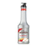 Monin Fuji Red Apple Fruit Mix bottle in 1000ml dry grocery, featuring vibrant red apple flavor and branding.