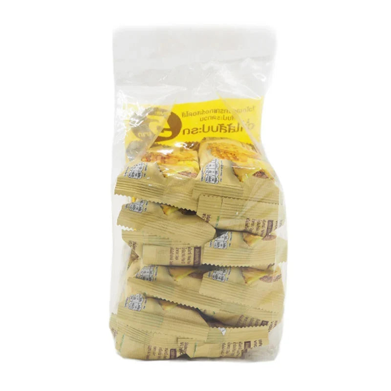 Violet Cracker Pineapple 32 snack pack, dry grocery pineapple flavored confectionery with crispy cracker texture, VIOLET brand.
