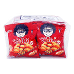 KOHKAE Peanut BBQ snacks, 17g pack, showing roasted peanuts coated in barbecue flavor in a clear snack package.