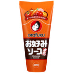 Bottle of Otafuku Okonomi Sauce, a flavorful Japanese grocery condiment with rich, savory taste and thick consistency.