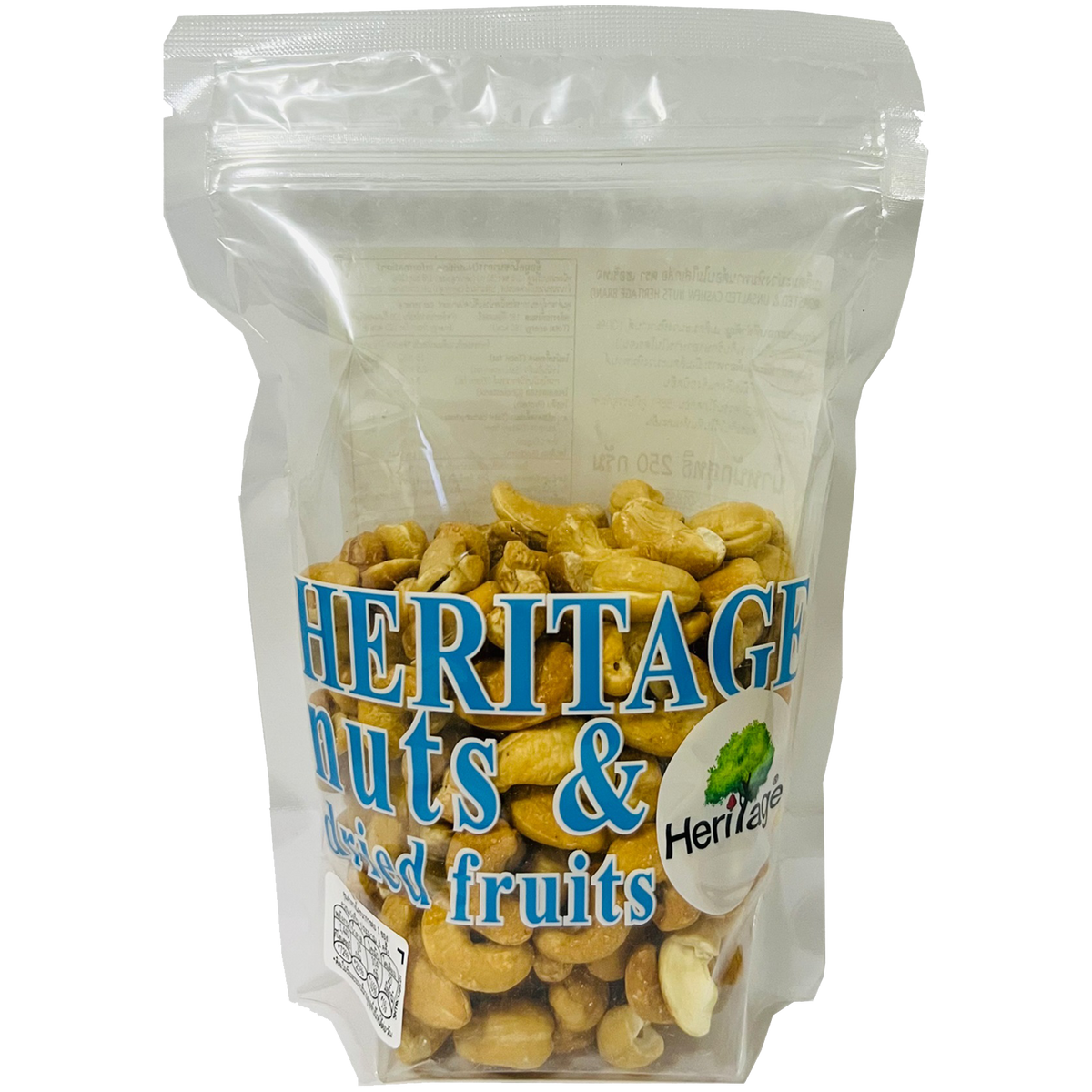Heritage roasted unsalted cashews in a bowl, showing golden, crunchy nuts for snack enjoyment.