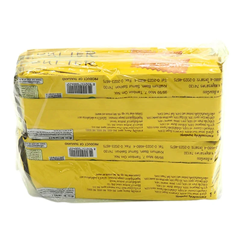 Dorkbua Butter Coconut snack pack, 70g x4, in colorful packaging with coconut images, perfect for dry grocery and confectionery.