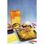 Dry grocery image of Rabbit Brand Khao SOI noodles 500g package, featuring the product packaging with noodles visible.