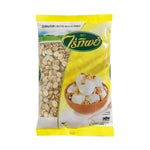 Raitip Splitted Roasted Peanuts in 500g pack, dry grocery snack with golden-brown roasted peanuts and crunchy texture.