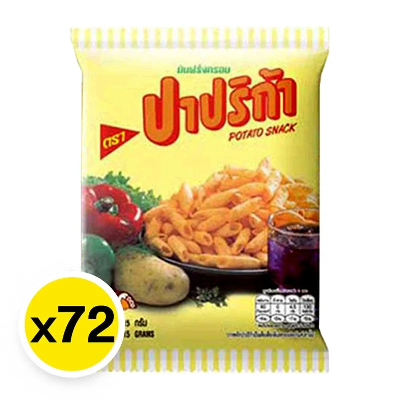 Paprika Potato Snack 13g, a crunchy snack from PAPRIKA, displayed in a close-up image showing the colorful seasoned chips.