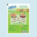 Fathai Clear Soup Powder 165g jar, dry grocery product with white powder inside, used for making clear soup.