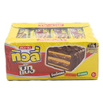 Tivoli Big Bang Wafer 25g chocolate wafer snack, showing layered crispy wafer with chocolate coating in a close-up image