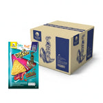 TARO Taro Crispy Fish Snack with hot and spicy grilled squid flavor, 17g dry grocery snack, crunchy seafood confectionery.