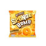 Grinny Sponge Bomb Snack Extreme Cheddar cheese flavor, 15g x12, dry grocery snack with cheesy, sponge-like snack pieces.