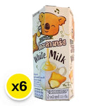 Koala's March White Milk Cream and Cheese Biscuits, 33g x6, snack pack with koala-shaped cookies in white cream and cheese flavor.