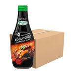Develey BBQ Sauce bottle from dry grocery section, with label displaying brand name and product description.