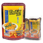 Lotus Chicken Stick BBQ Korean flavor snack, 40g x4, dry grocery snack pack with crispy chicken sticks in savory seasoning.