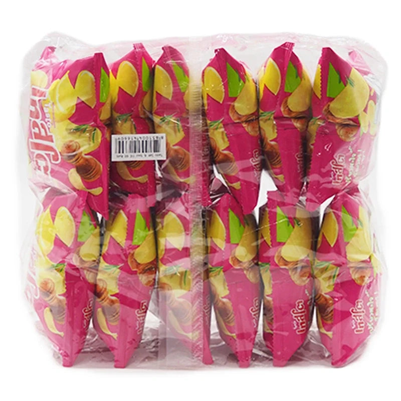 Tasto Chips Salt & Sour 11g snack pack, crunchy chips with salty and sour flavor, displayed in a clear plastic bag.