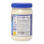 KRAFT Real Mayo in a 443ml jar, creamy mayonnaise spread for sandwiches and recipes, displayed in a dry grocery setting.